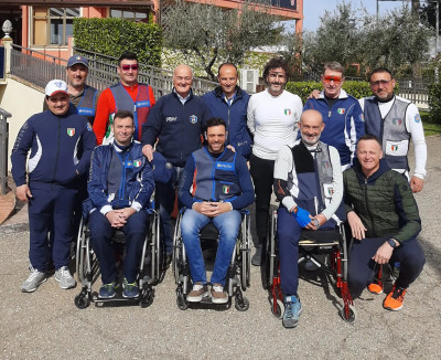 Azzurri del para-trap in raduno a Todi