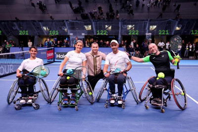 Tennis in carrozzina: esibizioni alla Inalpi Arena