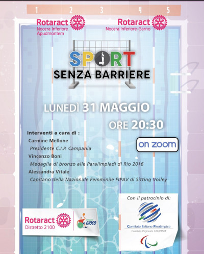 SPORT SENZA BARRIERE - WEBINAR 31 MAGGIO 2021 ORE 20:30