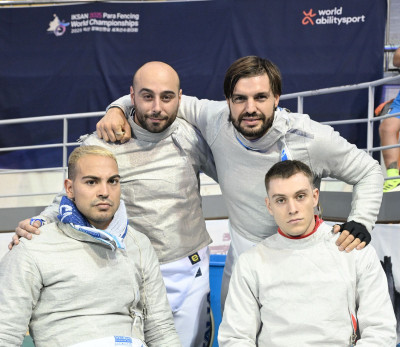 Mondiali di scherma paralimpica a Iksan (KOR): Italia della sciabola maschile...