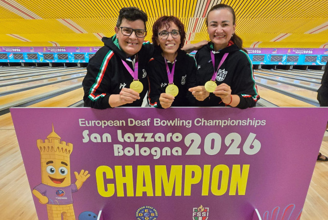 Bowling per sordi, Europei: oro per l'Italia nel tris femminile