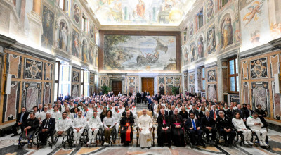 Papa Leone XIV accoglie in udienza i protagonisti di Milano Cortina 2026 